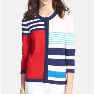 Kate Spade Ollie Stripe Cardigan Sweater SET
